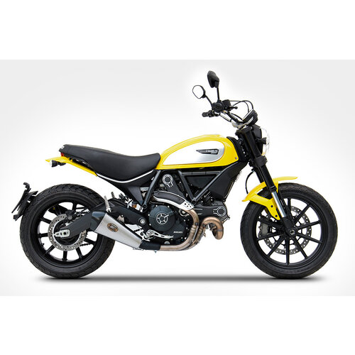 Zard Pot d'échappement Basso Ducati Scrambler 800, 17-, Inox, slip on, E-Marked, Euro 4
