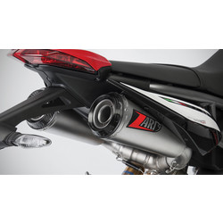 Top Gun-Exhaust  Ducati Hypermotard 950/SP, 19-, Stainless-CarbonEnd Cap, slip on, E-Marked