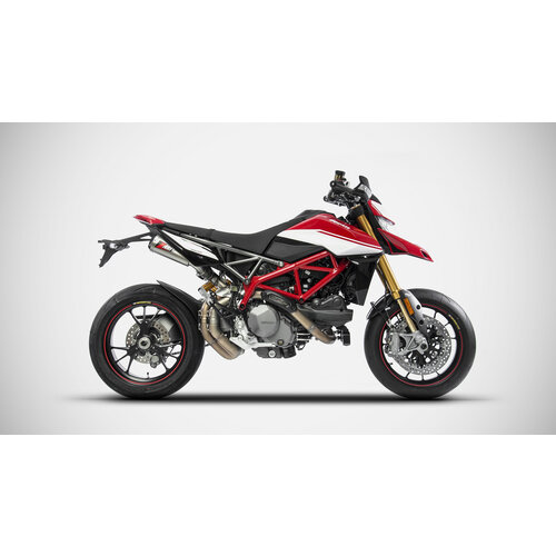 Zard Top Gun-Exhaust  Ducati Hypermotard 950/SP, 19-, Stainless-CarbonEnd Cap, slip on, E-Marked