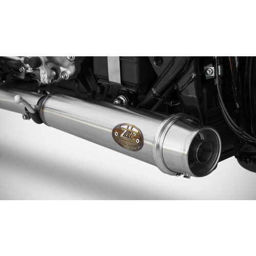 Triumph Bobber Short, Slip on 2-2, E-Markiert, Ceramic Black