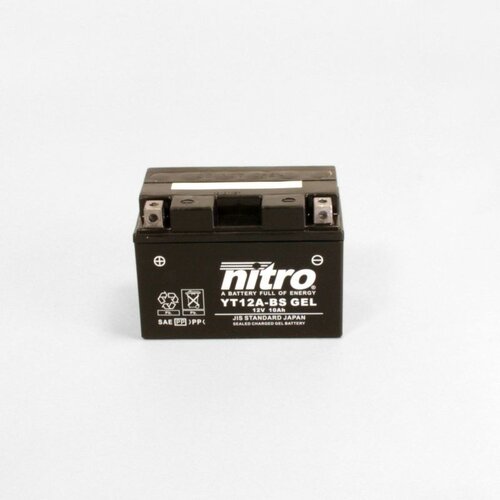 NITRO YT12A-BS Super Sealed Battery