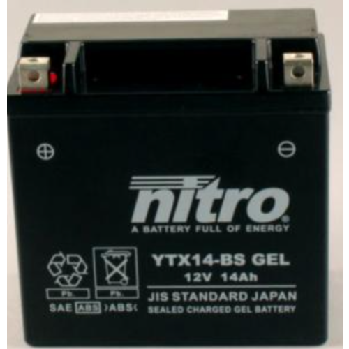 NITRO Batterie super scellée YTX14-BS