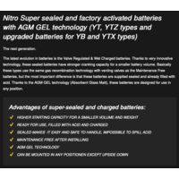 YB16B Super versiegelte Batterie