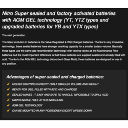 YB16B Super versiegelte Batterie