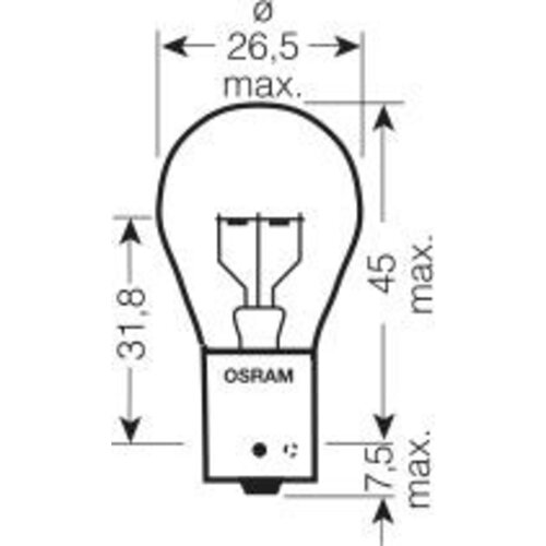 Osram Osram P21W 12V 21W  (1 Piece)
