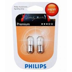 Philips 12V 6W BAX9S (1 Piece)