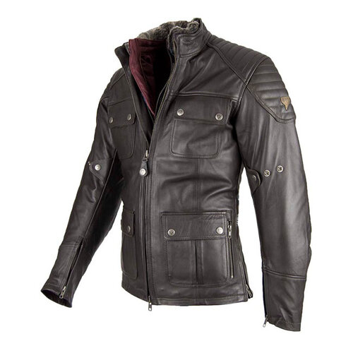 By City Legend II Lederjacke - braun