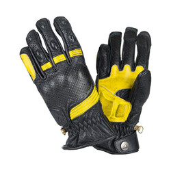 Retro Handschuhe - schwarz / gelb