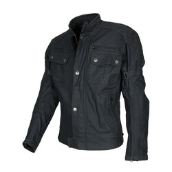 Belfast gewachste Jacke - schwarz