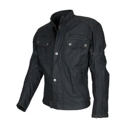 Belfast waxed jacket - black