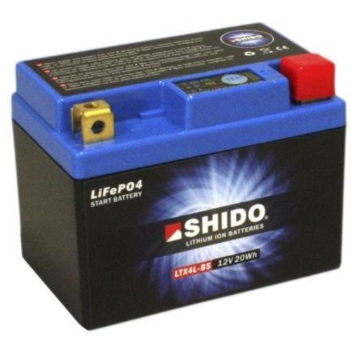 Shido LTX4L-BS Lithium Ion Accu