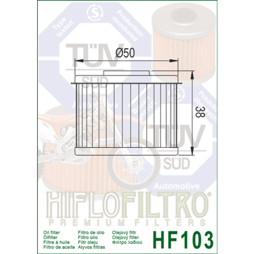 Hiflo Oil Filter HF103