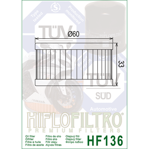 Hiflo Oil Filter HF136