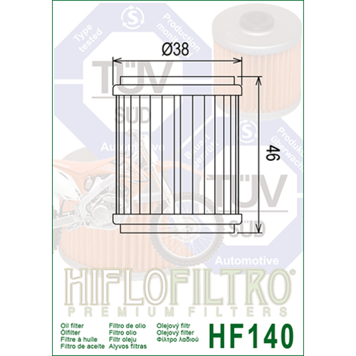 Hiflo Oil Filter HF140