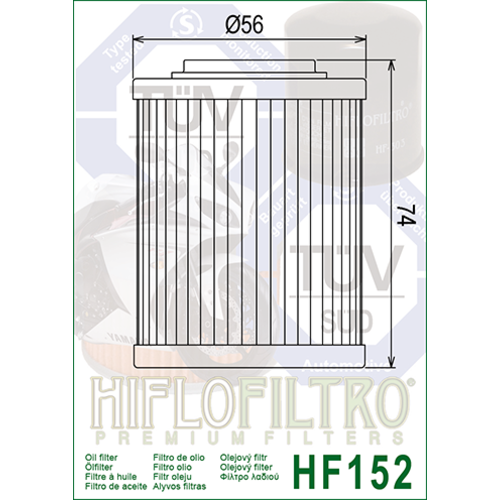 Hiflo Filtre à huile HF152