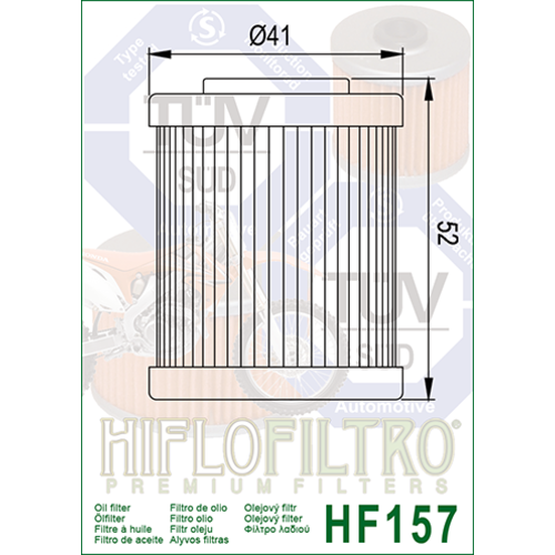Hiflo Filtre à huile HF157