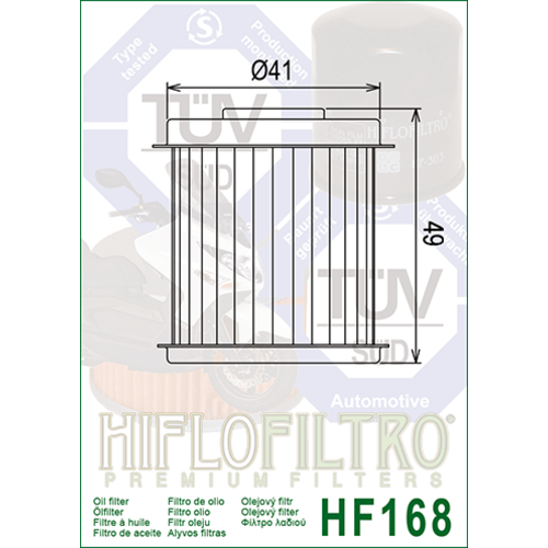 Hiflo Oil Filter HF168