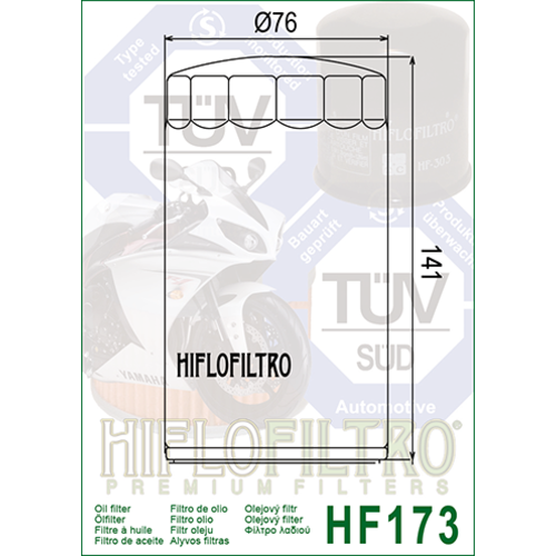 Hiflo Filtre à huile HF173C