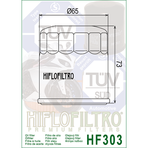 Hiflo Filtre à huile HF303C
