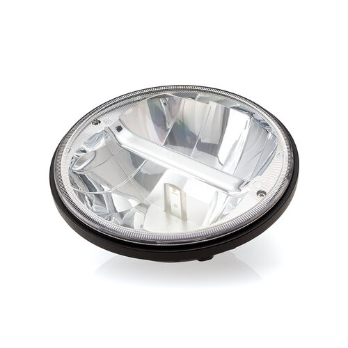Insert de phare à DEL de type réflecteur classique chromé de 7 po