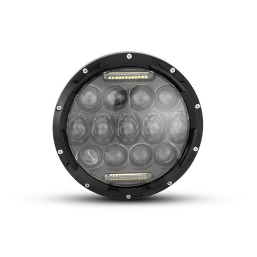 7" Zwarte Multiprojector LED-koplamp + DRL-Inzet - 75w