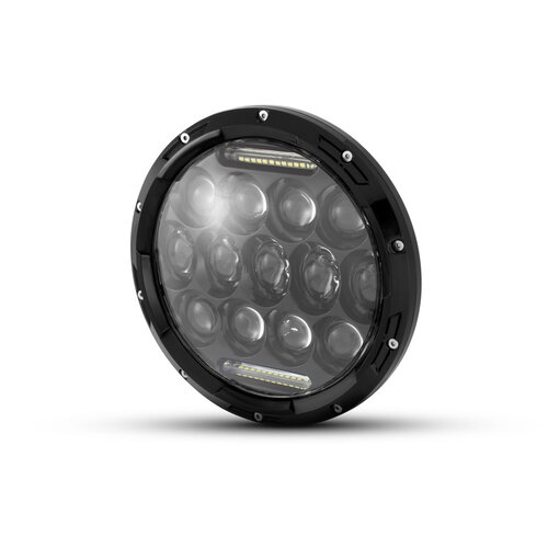 Phare LED Multi Projecteur 7" Noir + Insert DRL - 75w