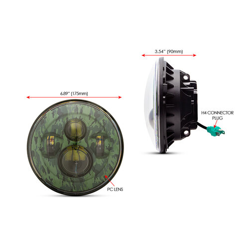Phare de Projecteur à DEL de 7 Pouces insert (Choisissez votre variante)