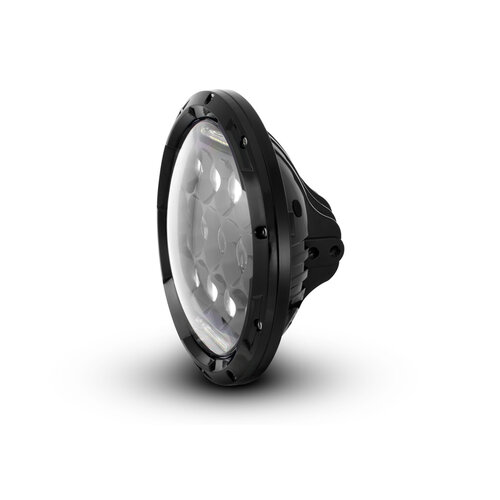 7" Black Multi Projector LED Headlight + DRL Insert - 75w