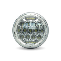 7" Chrom Multi-Projektor LED-Scheinwerfer + DRL-Einsatz - 75w