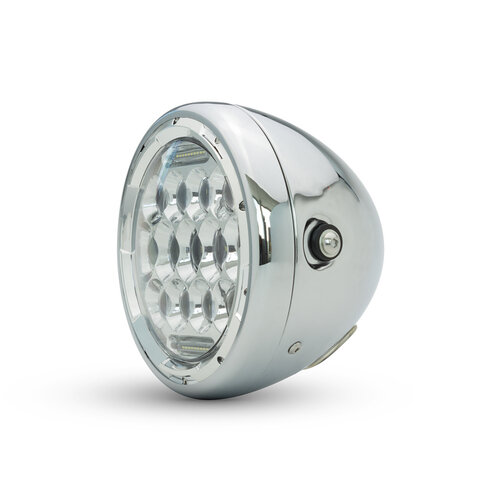 7" Chrom Multi-Projektor LED-Scheinwerfer + DRL-Einsatz - 75w