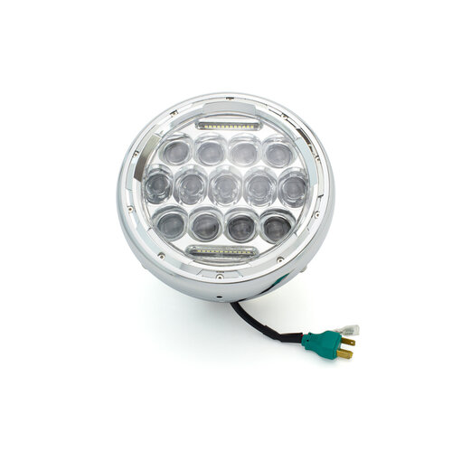7" Chrom Multi-Projektor LED-Scheinwerfer + DRL-Einsatz - 75w
