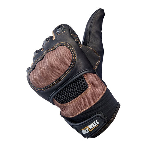 Biltwell Bridgeport Handschoenen - Chocolade/Zwart