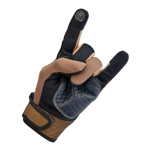 Biltwell Baja Gants - Chocolat/Noir