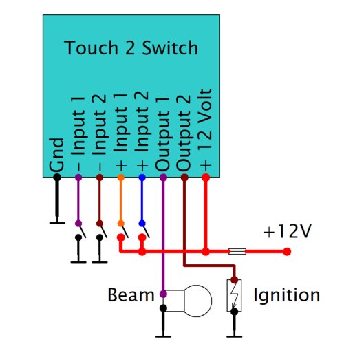 Axel Joost Elektronik TOUCH 2 SWITCH
