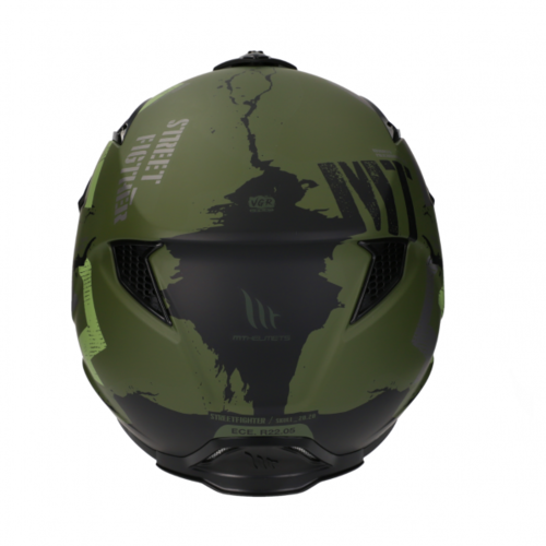 Helm Streetfighter SV Skull Mat Groen-(Kies Maat)