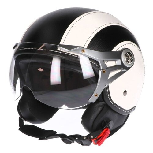 MT Helmets Helmet Soul Retro Leather - Black/White