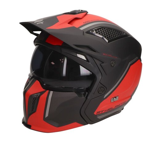 MT Helmets Helmet Streetfighter SV Twin Matt Red-(Choose Size)
