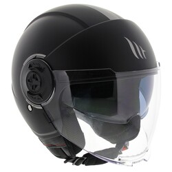 Casque jet Viale SV Matt Black-(Choisir la Taille)