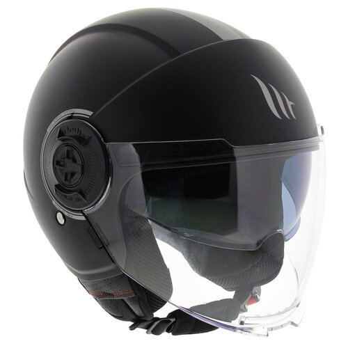 MT Helmets Helmjet Viale SV Mat Zwart-(Kies Maat)