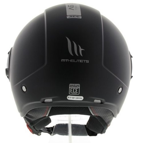 MT Helmets Casque Jet Viale SV Noir-(Choisissez la Taille)