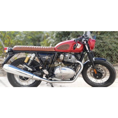 Royal Enfield Interceptor and Continental Brat Style Seat Two Seater Original Subframe (choose style)