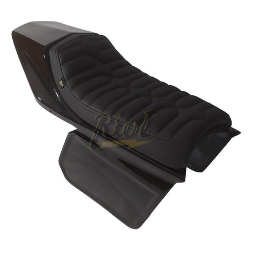 Royal Enfield Interceptor en Continental Flat Track Seat (kies stijl)