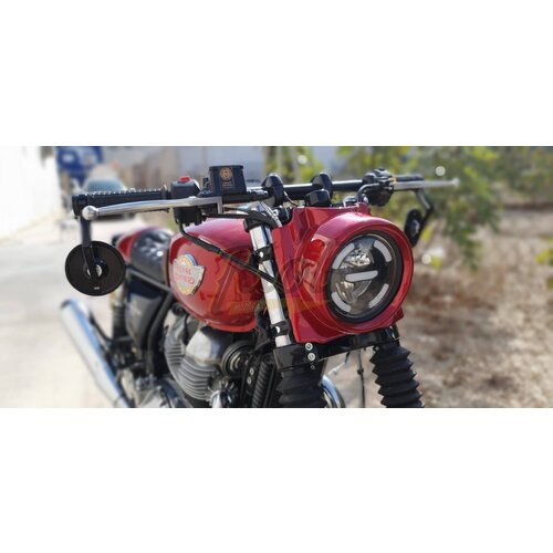Capot de phare Royal Enfield Interceptor et Continental pour compteur de vitesse Mini Singer