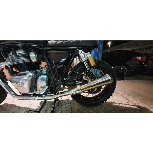 Royal Enfield Interceptor en Continental Bullet-type uitlaten