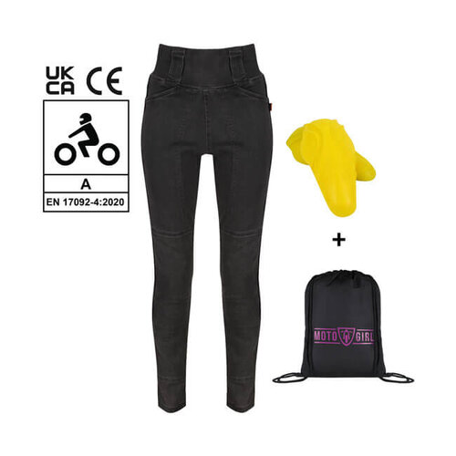 Motogirl Melissa Jegging - Grau