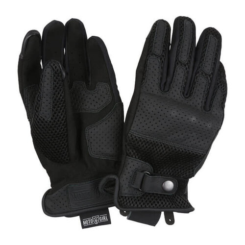 Motogirl Sommerhandschuhe - Schwarz