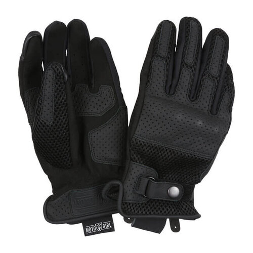 Motogirl Summer Gloves - Black