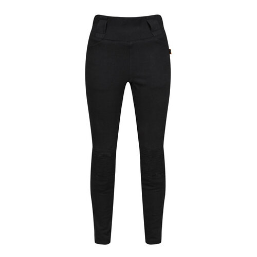 Motogirl Geribbelde Knie Legging - Zwart