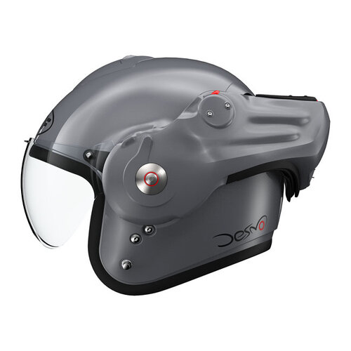 Roof Helmets Desmo Helm Matt Dunkelsilber