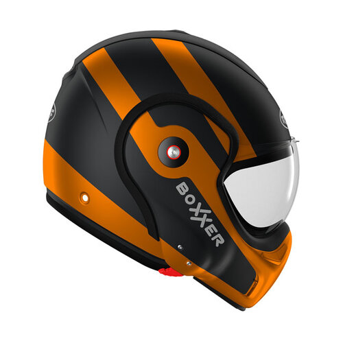 Roof Helmets Boxxer Fuzo Helm Mat Zwart/Oranje